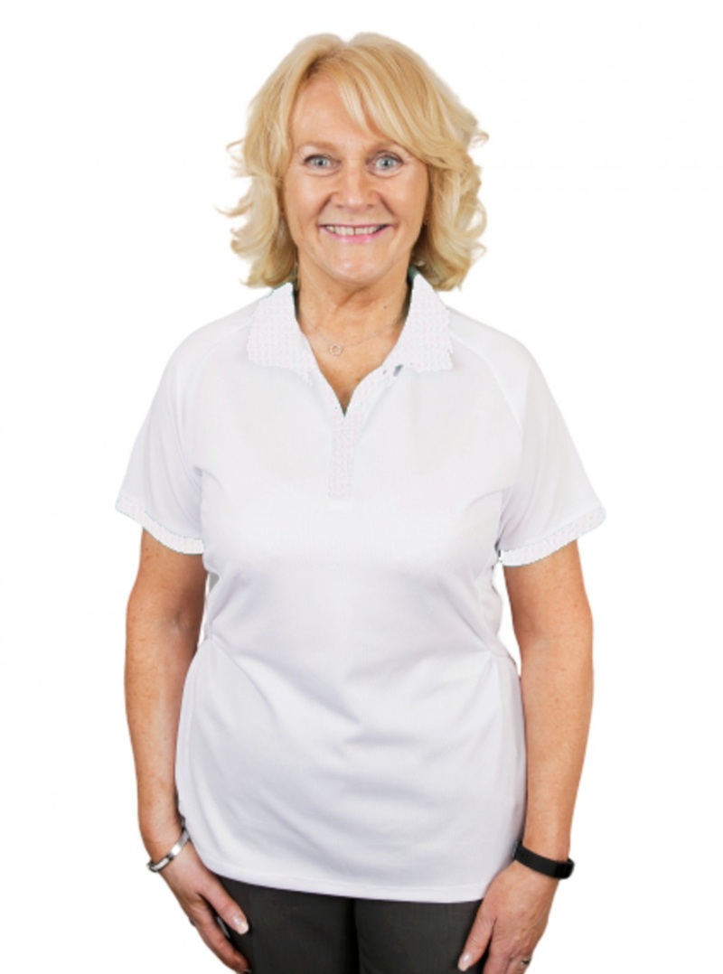 Emsmorn Ladies White Flare Blouse