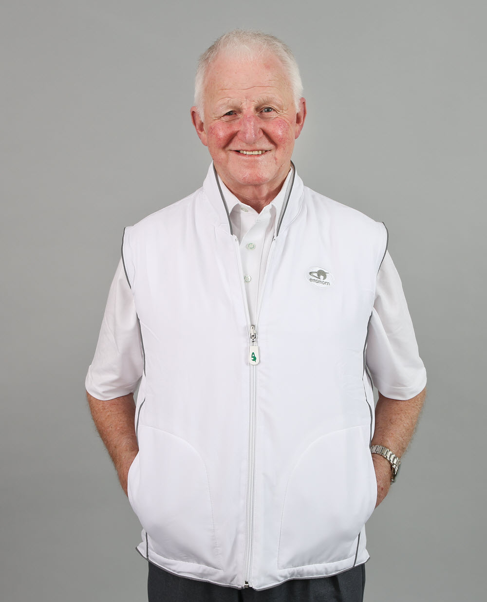 White Fleece Reversible Gilet
