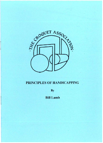 Principles of Handicapping