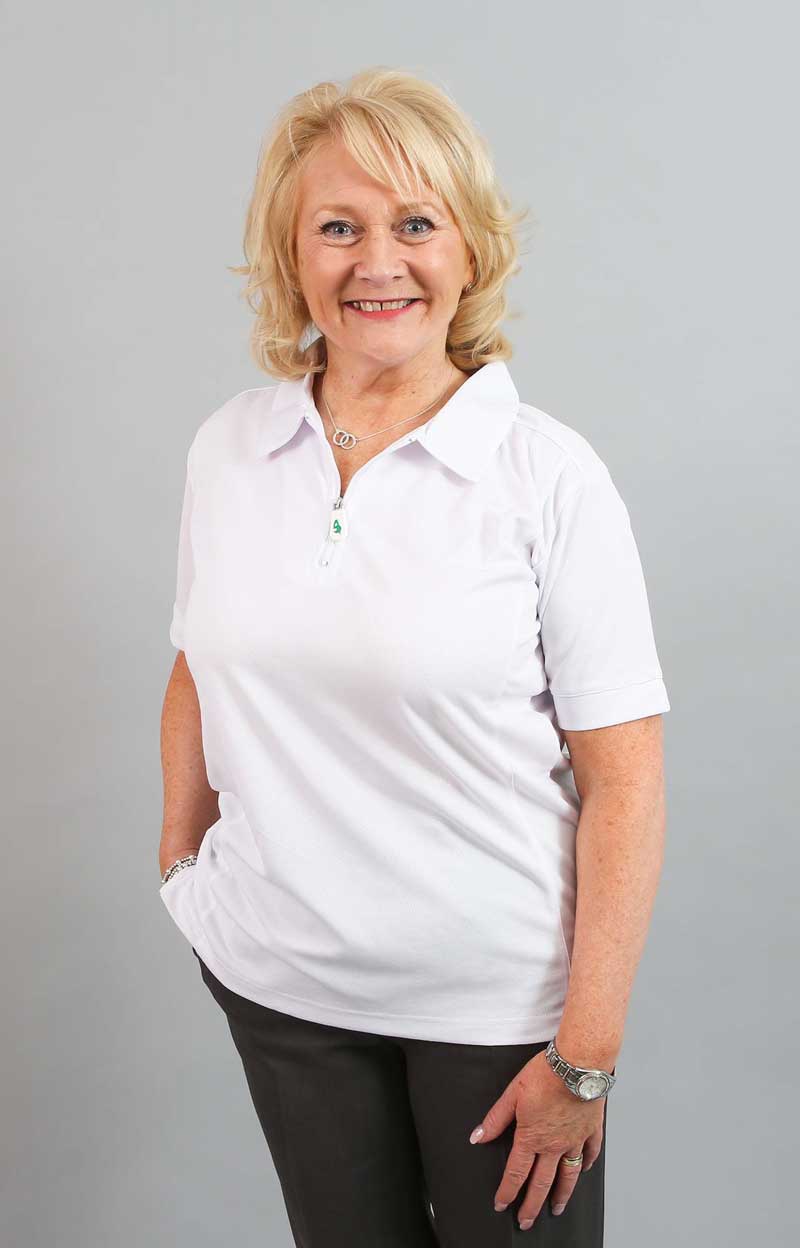 Emsmorn Ladies White Zippy Blouse
