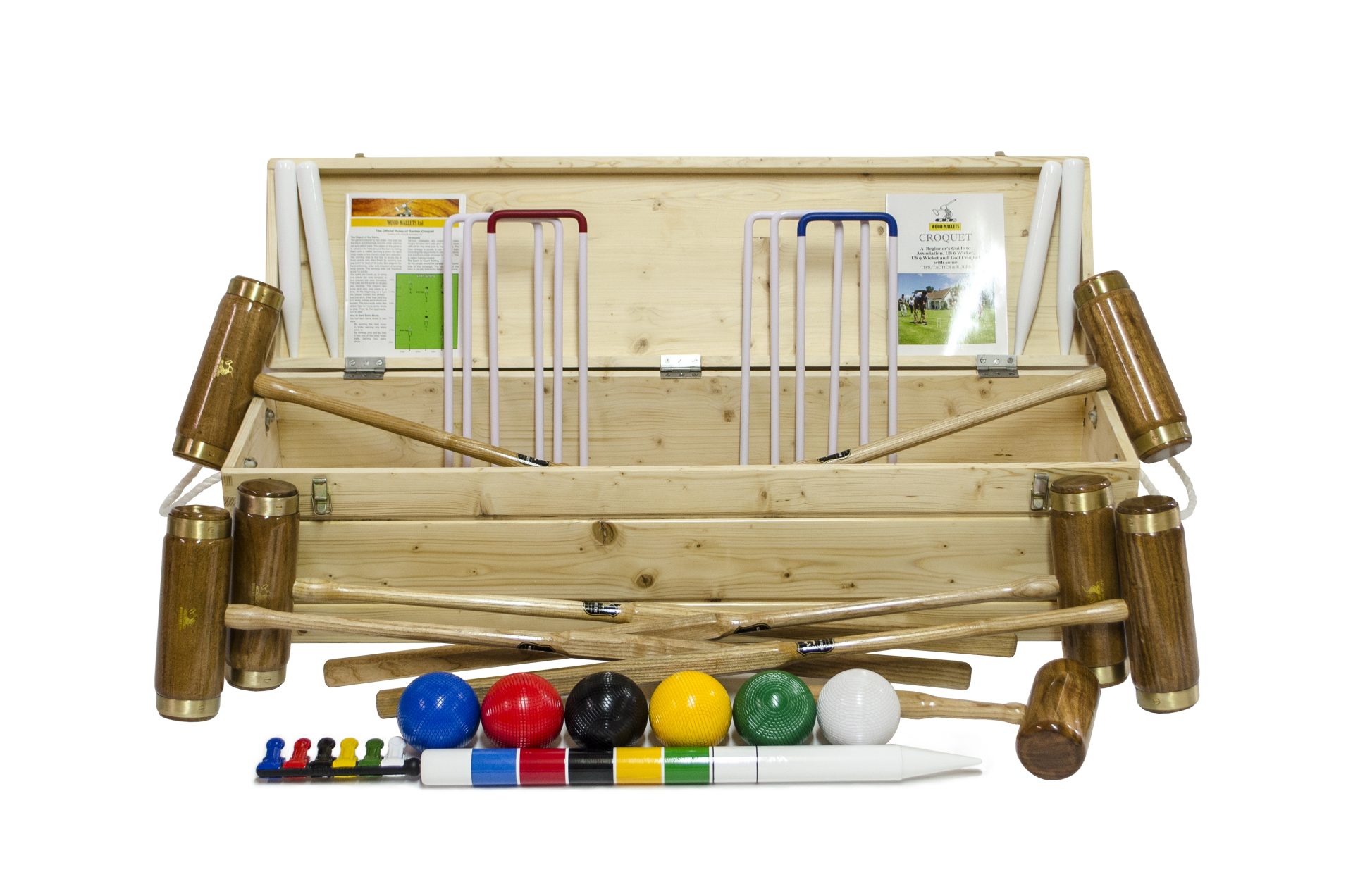 George Wood Hurlingham    6-player Croquet Set
