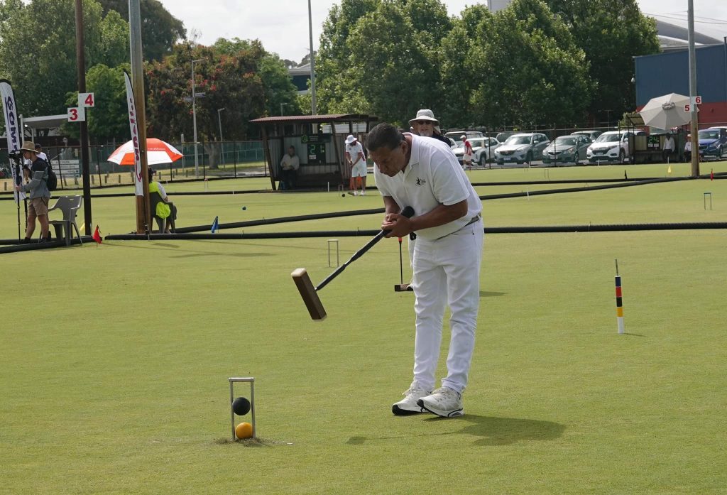 Ahmed El Mahdy (EGY) wins the Over 50 Golf Croquet World Championship
