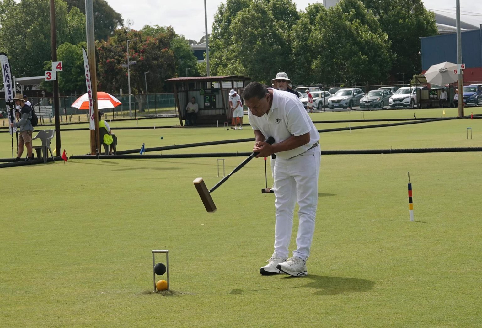 Ahmed El Mahdy (EGY) wins the Over 50 Golf Croquet World Championship 2023 Croquet England